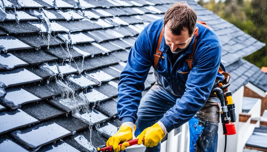 roof leaks in heavy rain