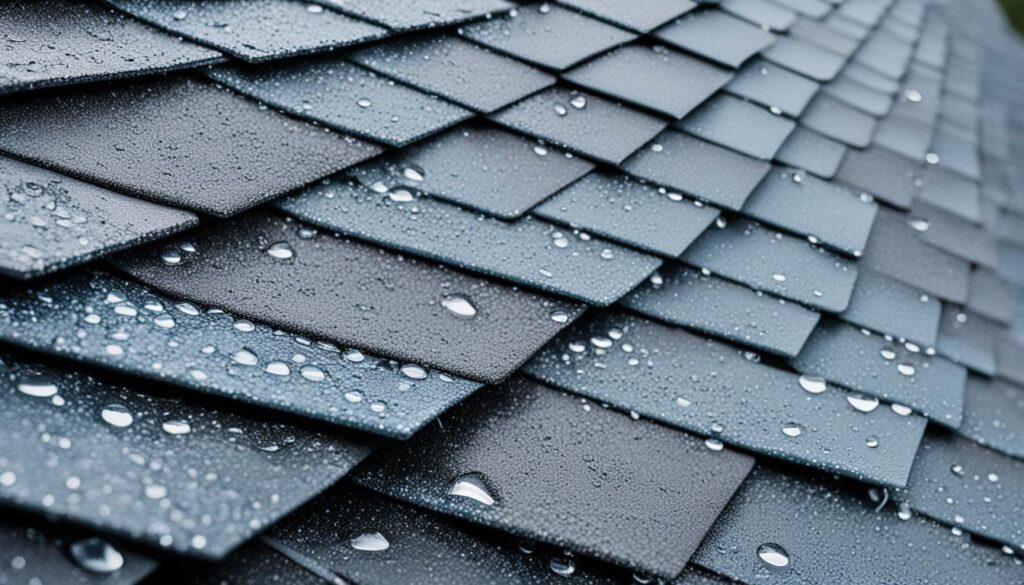 Water-resistant architectural shingles