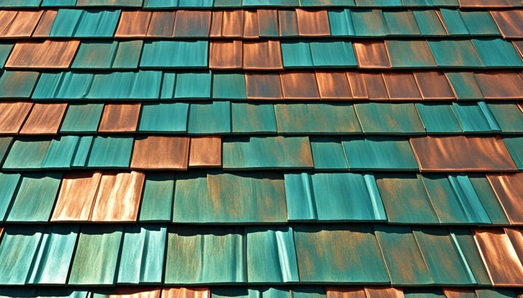 copper roof shingles