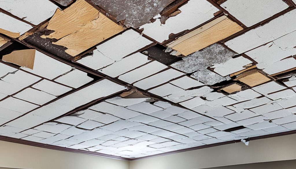 roof repair and ceiling restoration