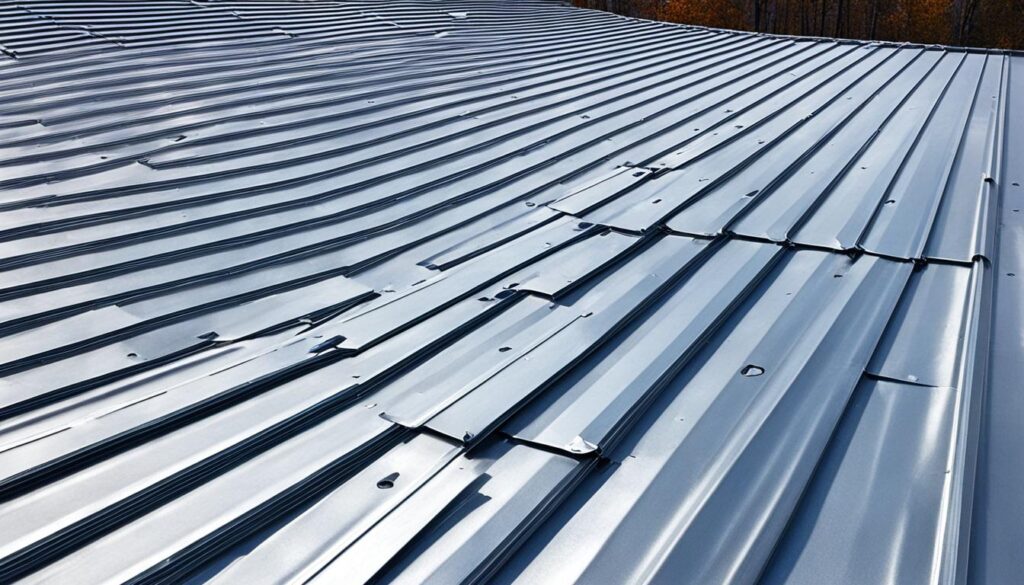 standing seam metal roof installation