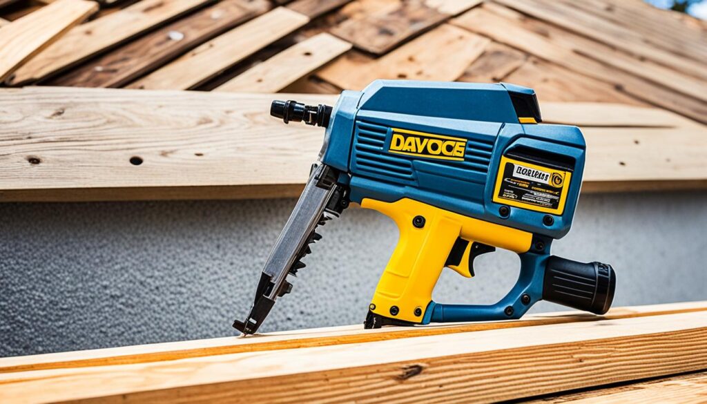 Lightweight roofing nail gun for DIY